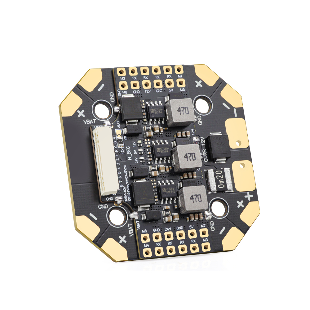 HGLRC 100A 8‑Way 12S V3 PDB Po - đánh giá và giá Drone Power Distribution Board
