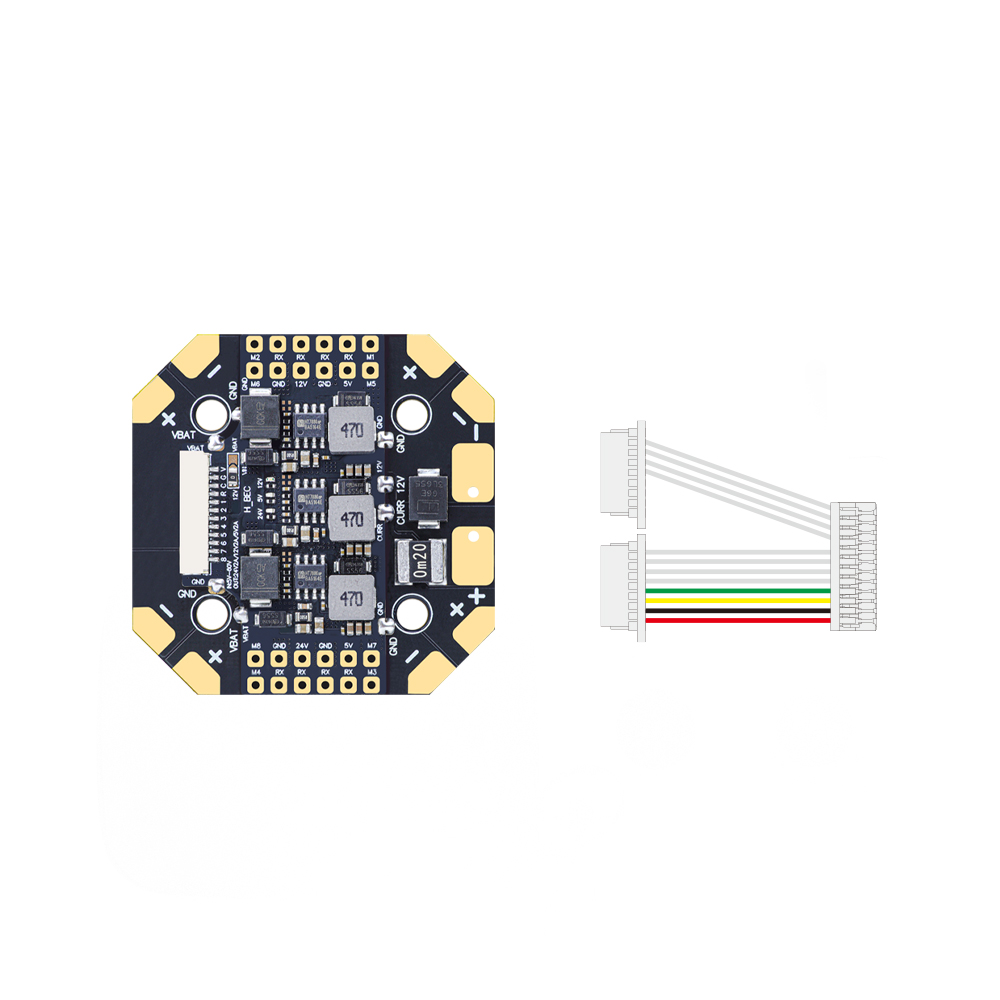 HGLRC 100A 8‑Way 12S V3 PDB Po - đánh giá và giá Drone Power Distribution Board