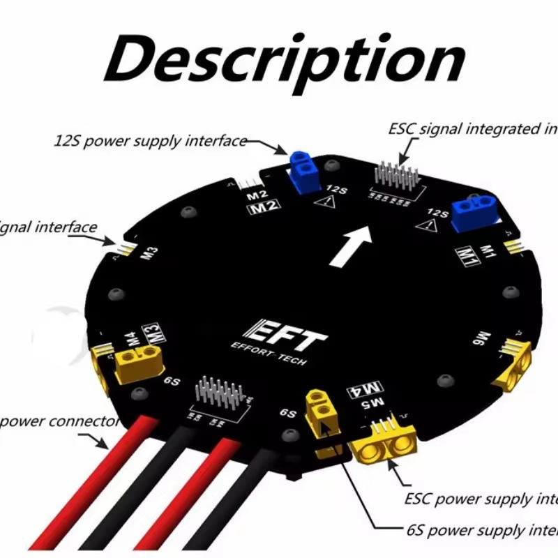 EFT Large Current Power Distri - đánh giá và giá Drone Power Distribution Board