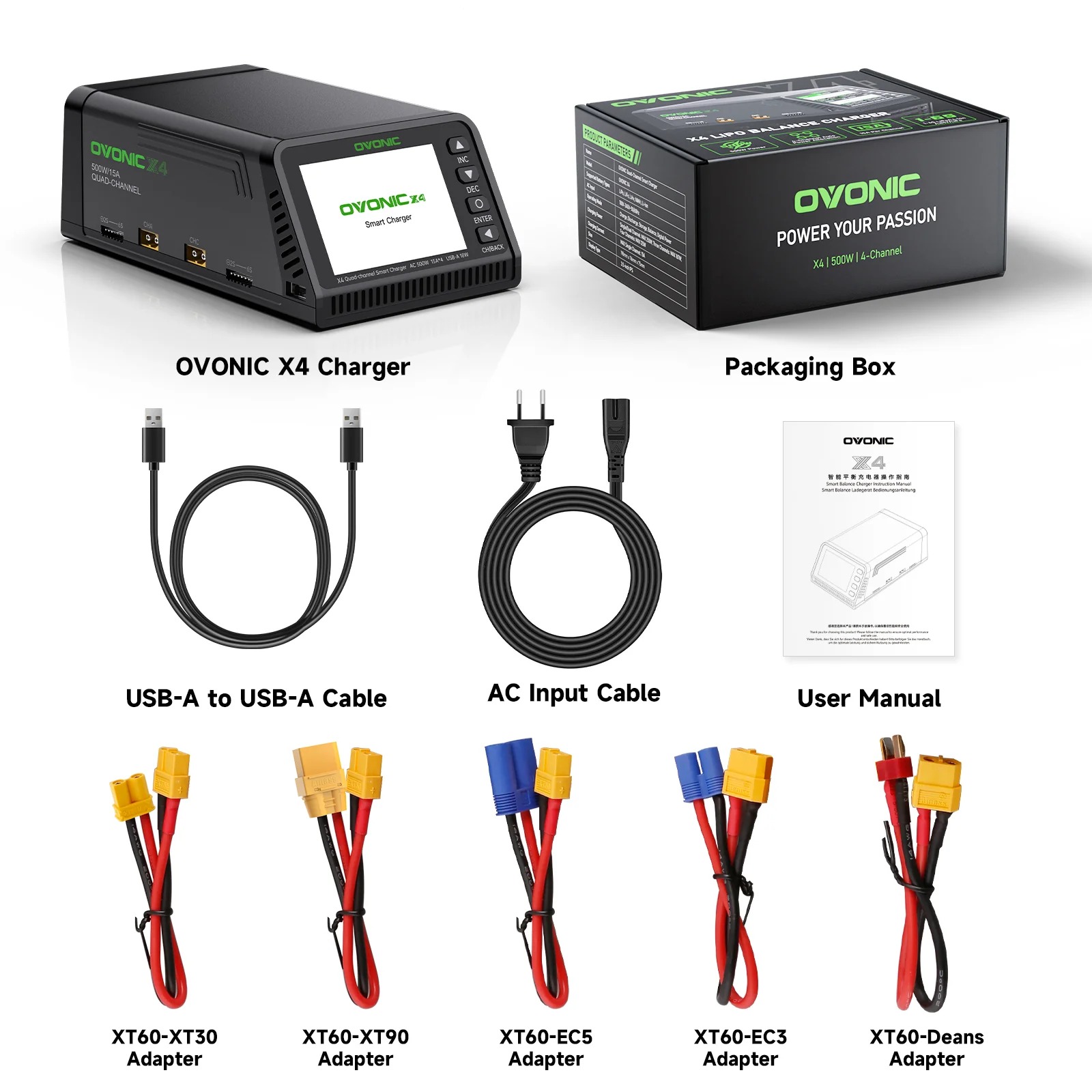 Ovonic X4 AC500W 4 Channel Sma - đánh giá và giá Drone Battery Strap